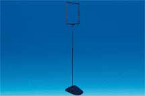 Kit cadre A4 noir socle plastique télescopique 60 à 100 cm