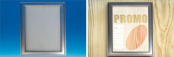Cadre clippant aluminium mural sous abris A0