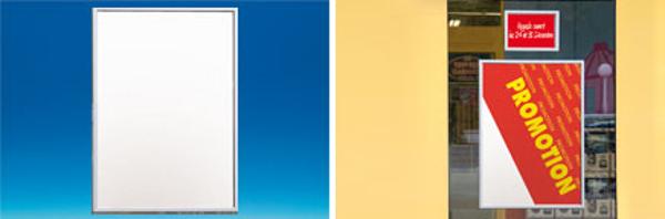 Cadre clippant aluminium 2 faces pour vitrine A3 Cadre clippant aluminium 2 faces pour vitrine A3
