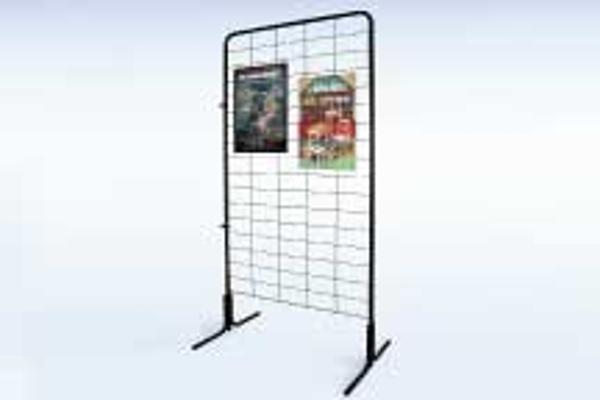 Grille métal structure tube 100 x 200 cm