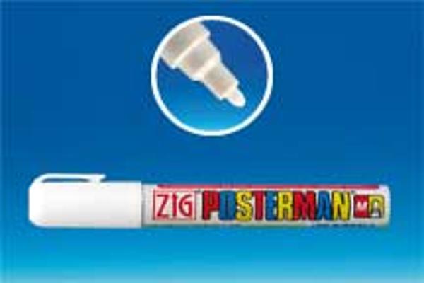 Posterman® pointe ronde 2 mm - Blanc