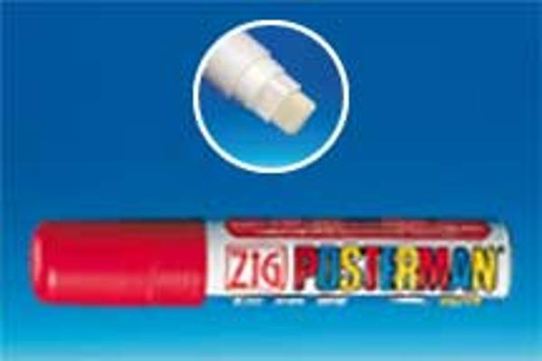 Posterman® pointe rectangulaire 15mm - Rouge