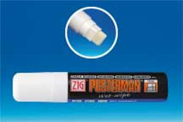 Feutre craie Wet Wipe 15 mm - Blanc