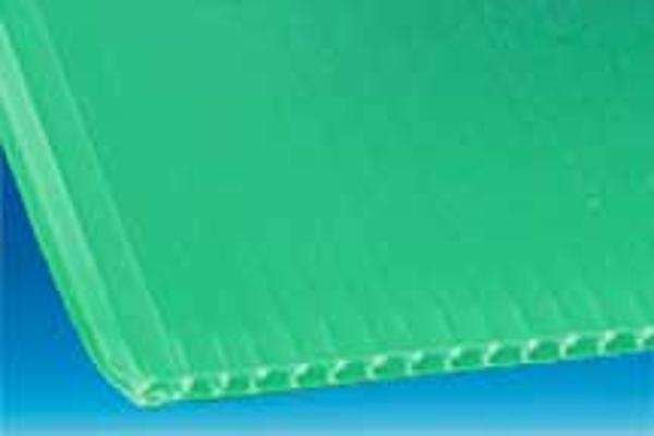 Plaque polypro alvéole de couleurs - 800 x 1200 mm - Vert