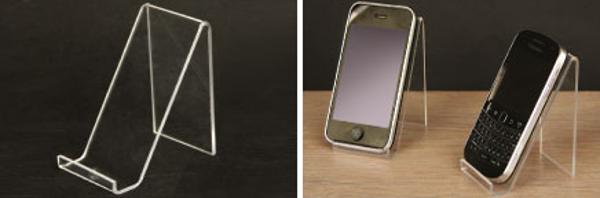 Porte Smartphone acrylique 50 x 100 x 15 mm