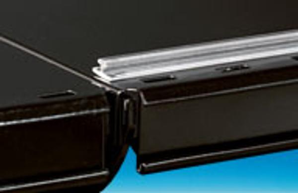 Rail standard adhésif transparent pour séparateur - 10 x 995 mm