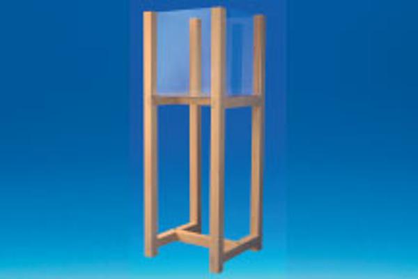 Bac soldeur bois 90 cm avec bac PET 32 x 32 cm