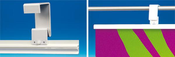 Profil'Up® avec patte d'accroche blanc 800 mm Profil'Up® avec patte d'accroche blanc 800 mm