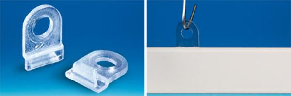 Crochet pour profil clippant - Transparent