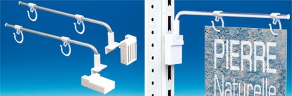 Potence Multimag® base magnétique crochets fermés 260 mm