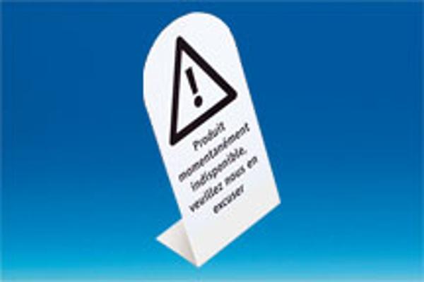CHEVALET PRODUIT INDISPONIBLE