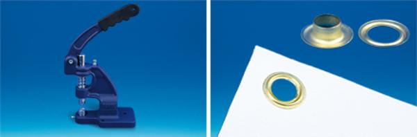 Kit outil de poinconnage avec oeillets - 1000 oeillets Ø 9 mm + Presse