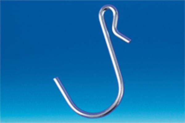 Crochet "S" asymétrique métal 45 mm - ø fil 2.5 mm