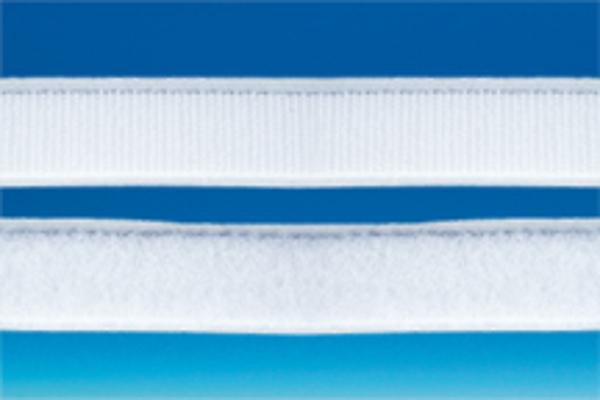 Ruban Auto-grippant CARAFIX® blanc adhésivé "Boucle" 25 mm x 25 m