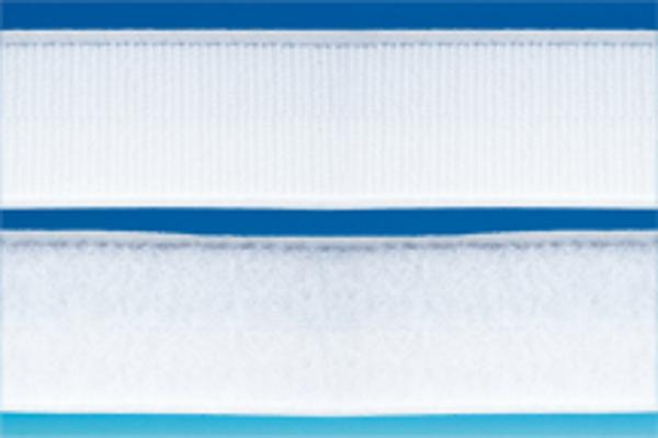 Ruban Auto-grippant CARAFIX® blanc adhésivé "Boucle" 50 mm x 25 m