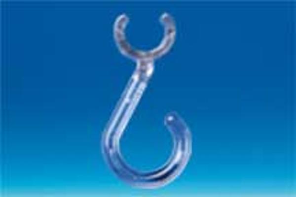 Crochet ouvert transparent pour tige Ø 8mm