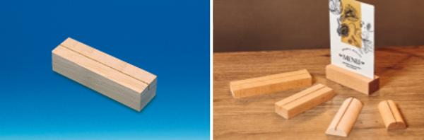 Socle bois une rainure pour format A5 28 mm