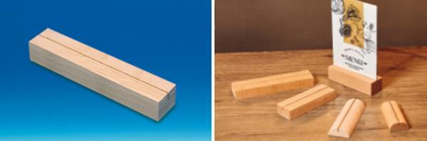 Socle bois une rainure pour format A4 28 mm