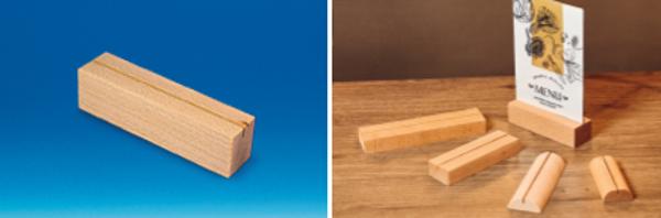 Socle bois une rainure pour format A5 40 mm