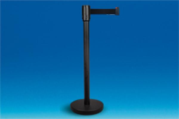 Kit poteau, socle avec sangle - Eco - Kit noir