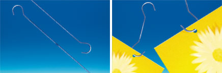 Tige métal double crochet fil Ø 2 mm - 2000 mm Tige métal double crochet fil Ø 2 mm - 2000 mm