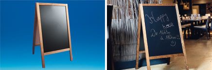 Chevalet cadre bois interieur 118 cm ardoise de 65 x 91.5 cm Chevalet cadre bois interieur 118 cm ardoise de 65 x 91.5 cm