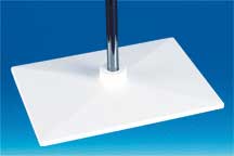 Socle rectangle en plastique pour pied cadre - 200 x 150 mm - Blanc Socle rectangle en plastique pour pied cadre - 200 x 150 mm - Blanc