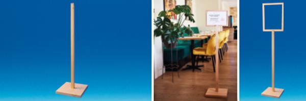 Kit cadre sur tige bois avec pied - Position verticale ou horizontale Kit cadre sur tige bois avec pied - Position verticale ou horizontale