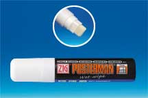 Posterman® WET WIPE blanc - Pointe rectangle 15 mm Posterman® WET WIPE blanc - Pointe rectangle 15 mm