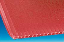 Plaque polypro alvéolaire rouge de 3 mm et 450g - 800 x 1200 mm Plaque polypro alvéolaire rouge de 3 mm et 450g - 800 x 1200 mm