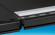 Rail standard magnétique transparent pour séparateur - 25 x 1000 mm Rail standard magnétique transparent pour séparateur - 25 x 1000 mm