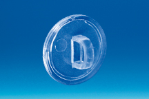 Crochet fermé en PVC transparent avec base ronde de Ø 20 mm - Injecté Crochet fermé en PVC transparent avec base ronde de Ø 20 mm - Injecté