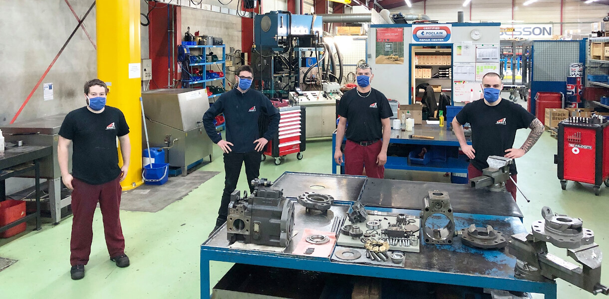 Equipe réparation pompes