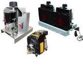 Hydraulic air compressors for remote inflation