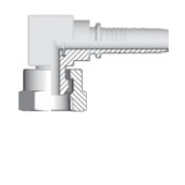 Femelle 90° compact BSP 60°