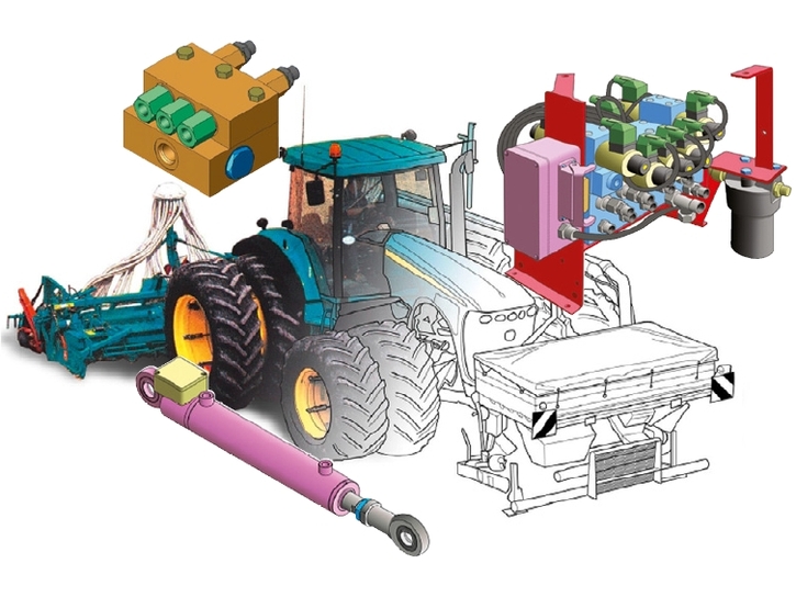 Schéma tracteur composant
