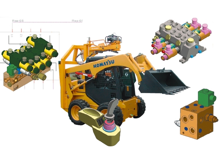 Schéma robot skid composant