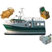 Schéma bateau de pêche composant