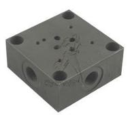 Plaque de base embase hydraulique Cetop 3 sortie latérale