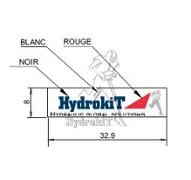 Autocollant HYDROKIT bombé - 8x32.9mm