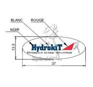Autocollant HYDROKIT bombé - 13.5x37mm ovale
