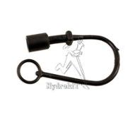 Bouchon femelle pour coupleur male 1/4 iso A en plastique noir