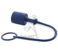Bouchon femelle pour coupleur male 3/8 iso A en plastique bleu