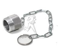 Bouchon femelle pour coupleur male 1/4 IV en alu + chainette