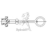 Bouchon male pour coupleur femelle 1" iso A en plastique bleu