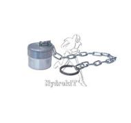 Bouchon male pour coupleur femelle 1/4 IV en alu + chainette