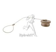 Bouchon male pour coupleur femelle 3/4 VP-P en aluminium + câble