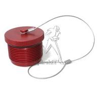 Bouchon male pour coupleur femelle 1" VP-P en aluminium + câble