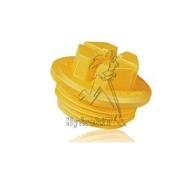 Bouchon plastique male G3/8 - Jaune