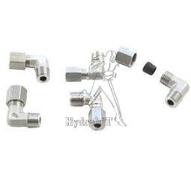 Coude male 6LL - M10x100 conique - équipé bague + écrou - Inox